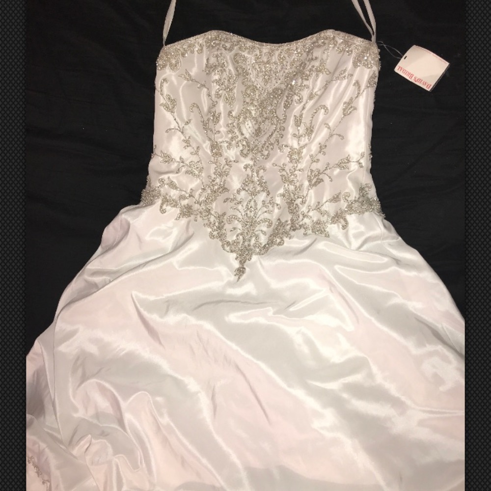 Brand new wedding dress and 2-tier slip!